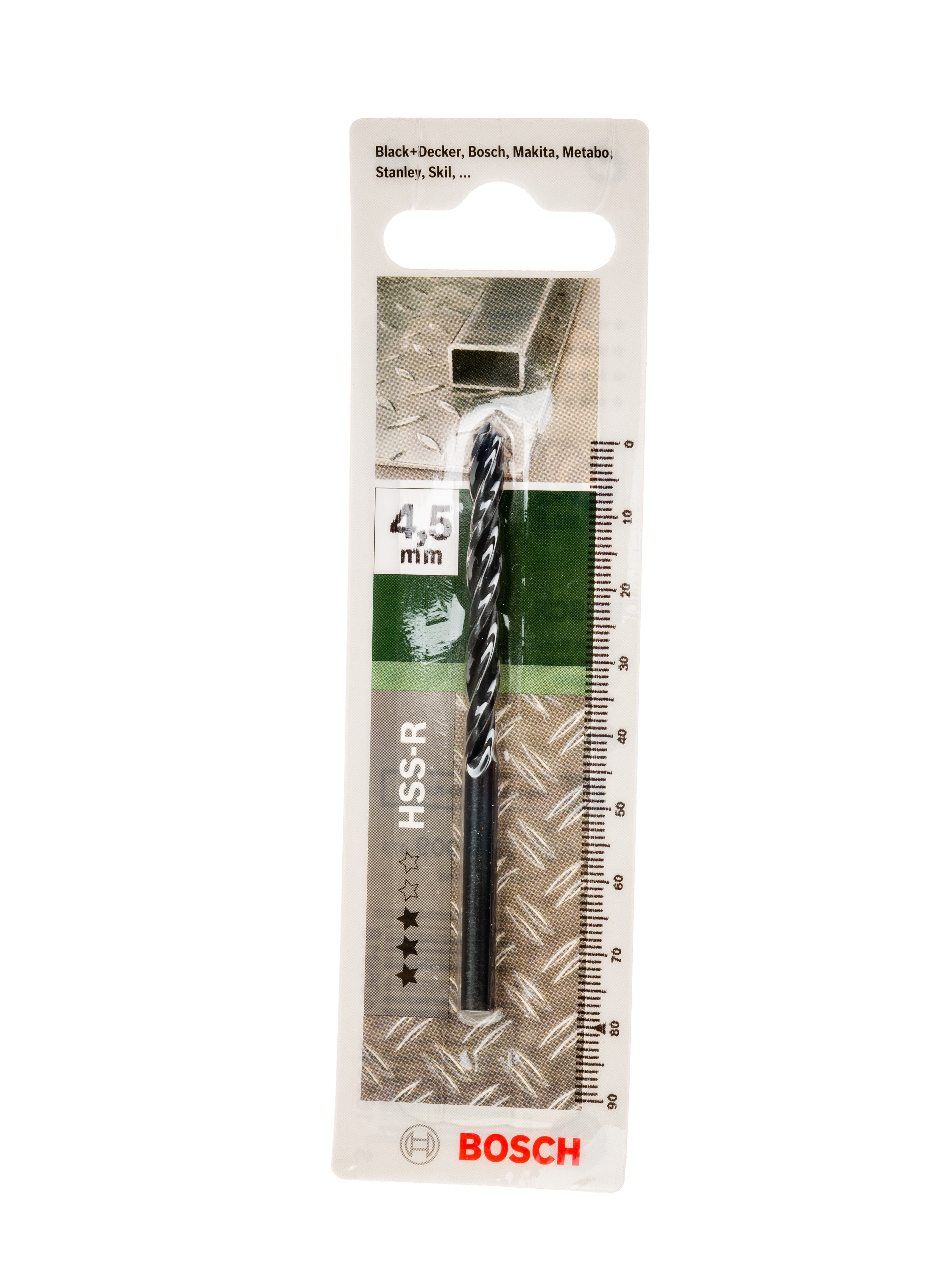 Свредло Bosch HSS-R ø4.5мм / 47х80мм