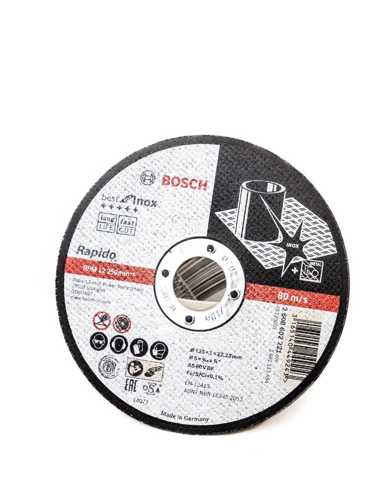 Прав диск за рязане на инокс Bosch 125x1x22.23мм