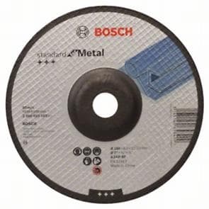 Огънат диск за шлайфане на метал Bosch 180x6x22.23мм