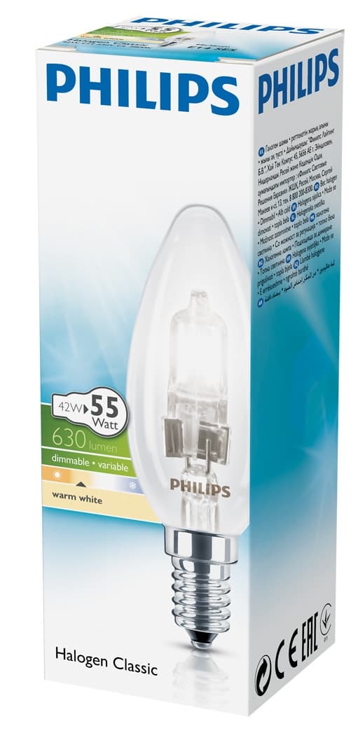 Халогенна крушка Philips Екокласик 30 свещ 