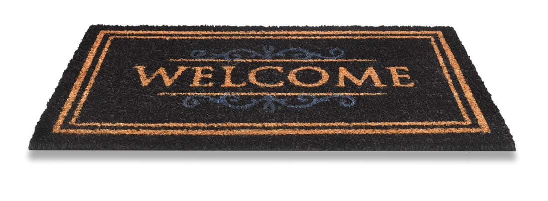 Изтривалка кокос Classic Welcome Black 40x70см