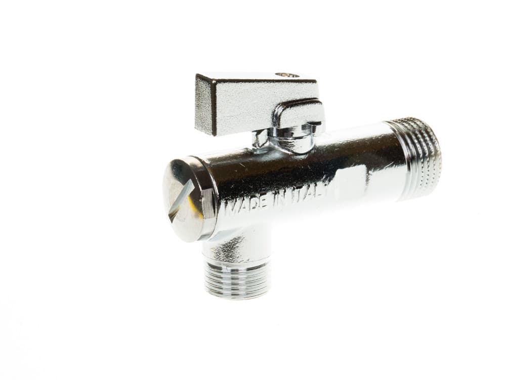 Сферичен ъглов кран с филтър 1/2" Х3/8"