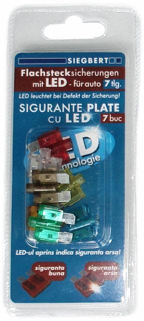 Комплект предпазители с LED Siegbert 7 броя