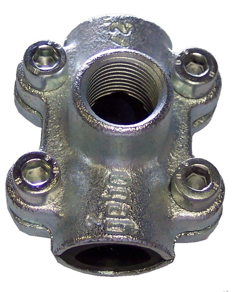 Водовземна скоба 1/2" х 1/2" поцинкована