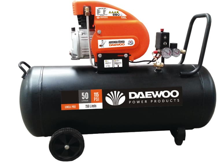Компресор бутален Daewoo 2.0HP / 1.8 kW / 100l