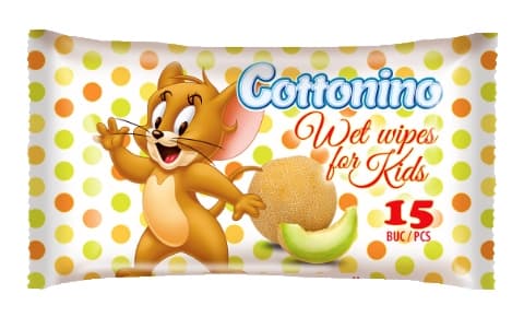 Mокри кърпи за ръце Cottonino пъпеш 15 броя