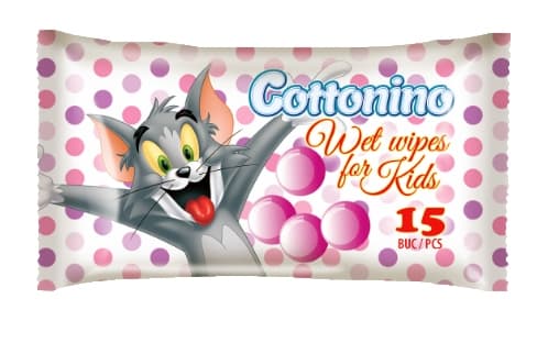 Mокри кърпи за ръце Cottonino дъвка 15 броя