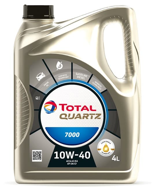 Полусинтетично масло 10W40 Total Quartz 7000 4L 