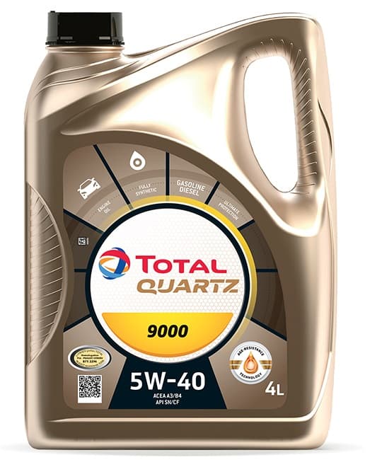 Синтетично масло 5W40 Total Quartz 9000 4L
