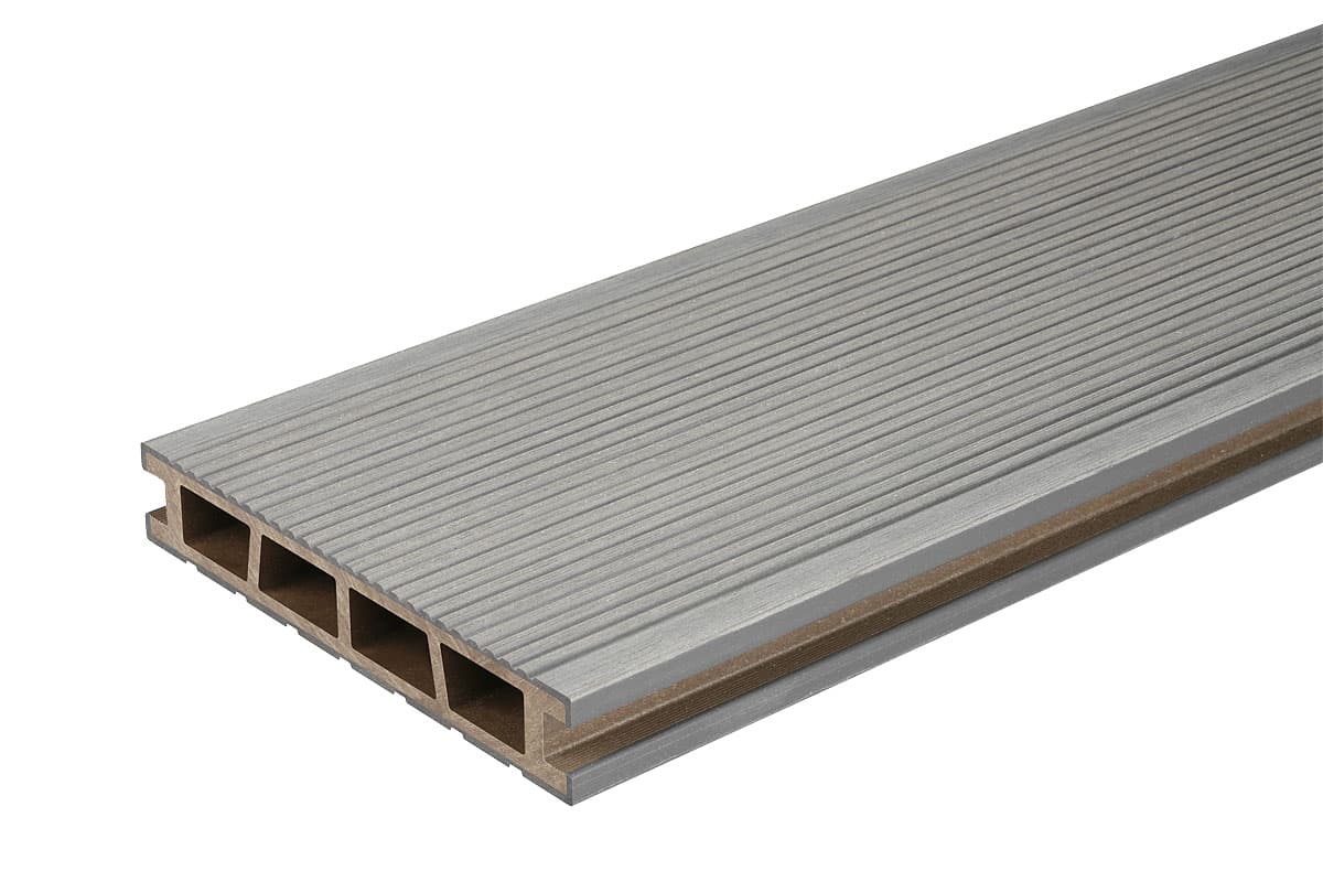 Декинг WPC Bergdeck Brushed DD 25мм х 150мм х 2.4м антрацит 