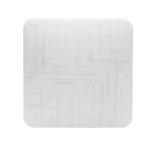 LED плафониера декоративна квадрат Ultralux 12W 4200K