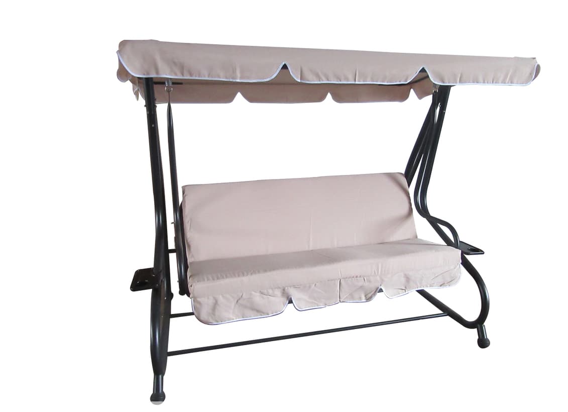 Триместна градинска люлка Deluxe TLS021 Taupe