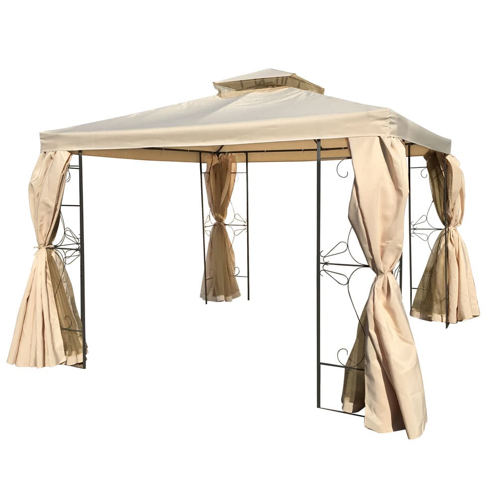 Метален павилион Flower style TLC150 Taupe 3x3 м
