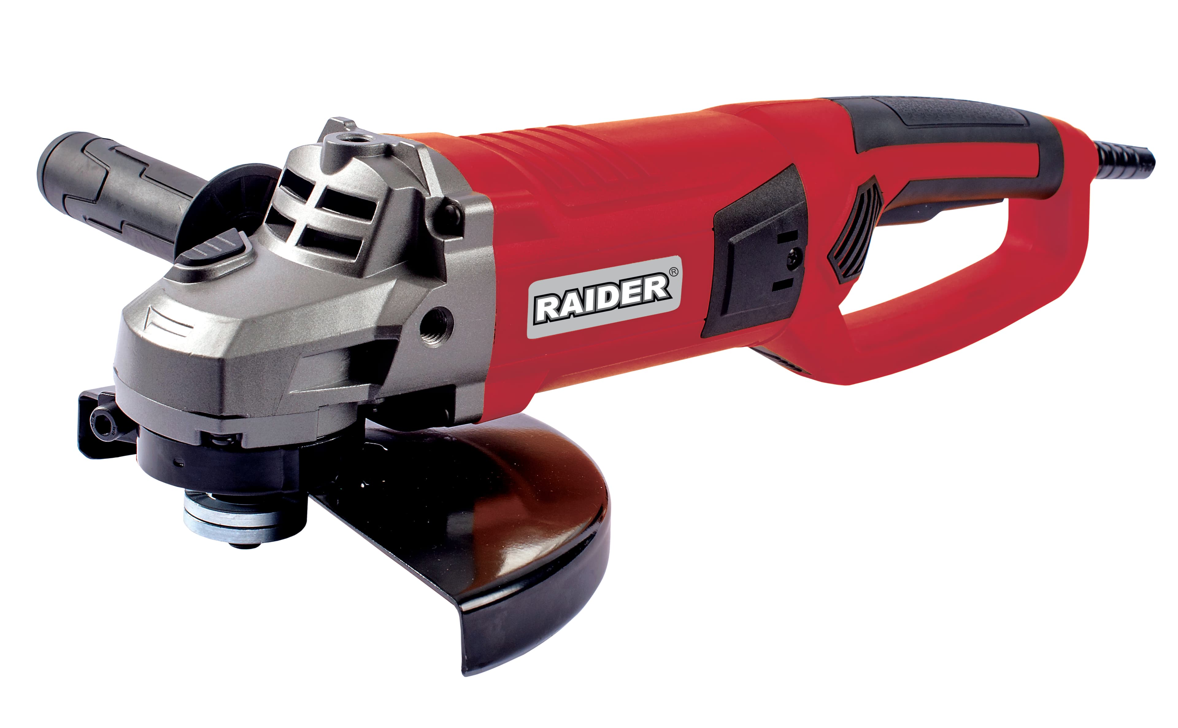 Ъглошлайф с плавен старт Raider RD-AG55 в куфар с дискове / 2350W 230мм
