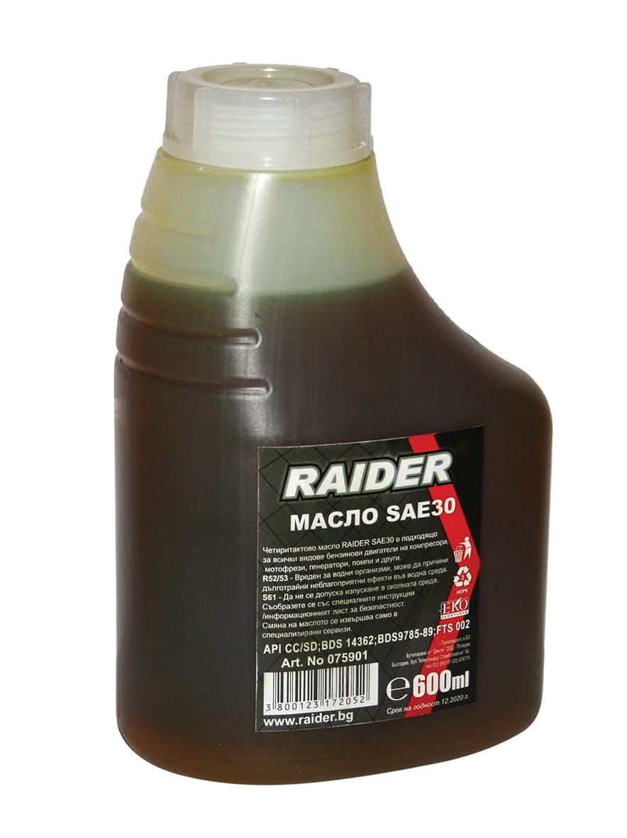 Масло RAIDER SAE30 600мл