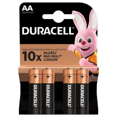 Алкална батерия Duracell АА LR6 / 4 броя