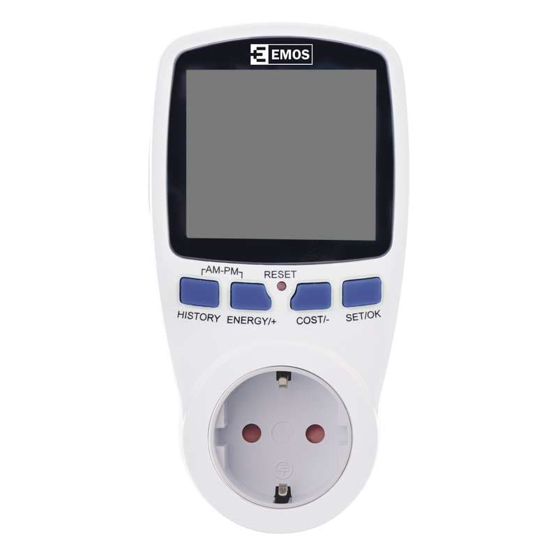 Дигитален таймер с контакт и ватметър Emos P5821