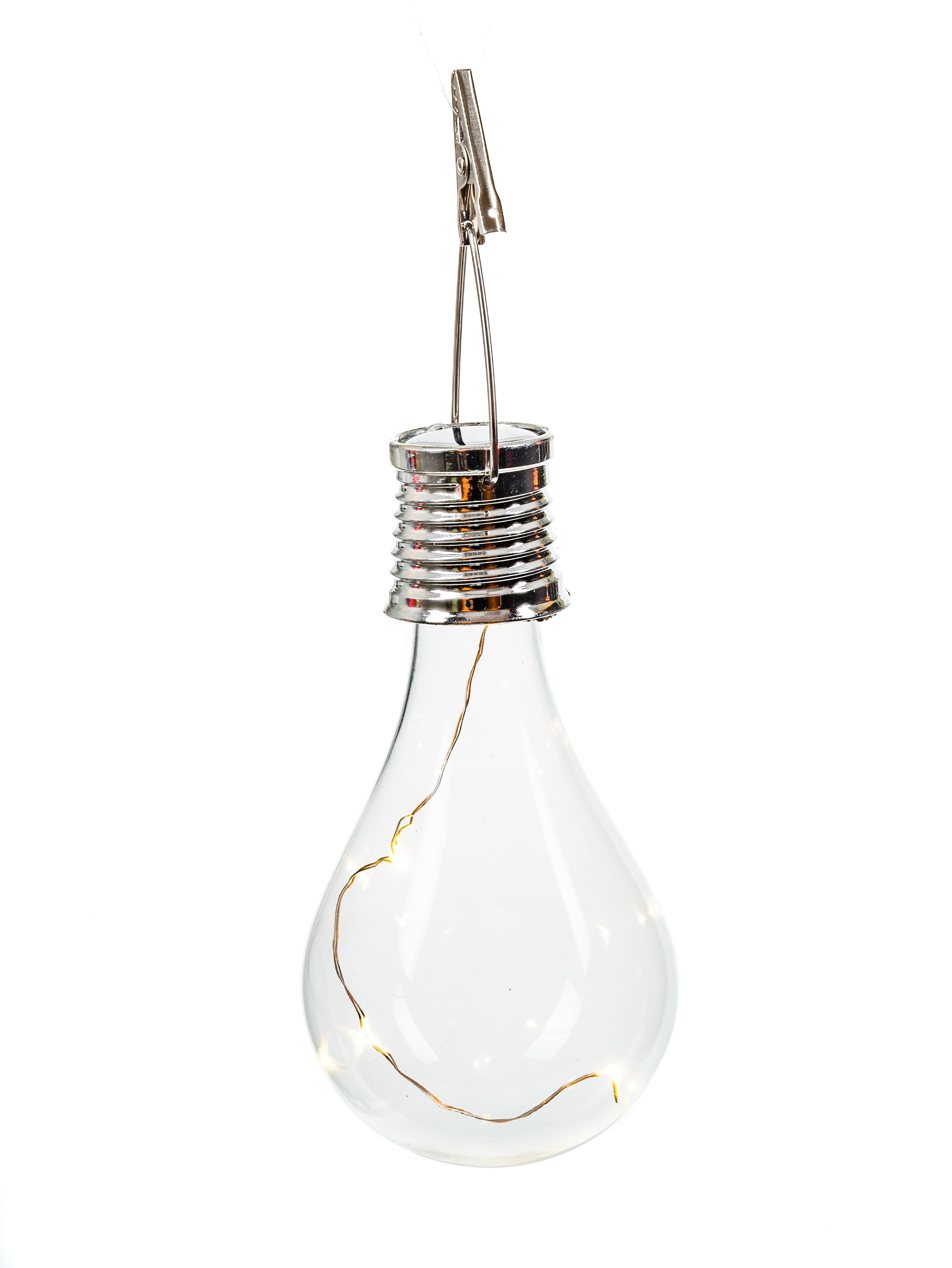 Соларна LED крушка SР-6160 с кукичка за окачване и клипс