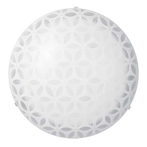 Плафон Декор 2х60W Е27 бял мат