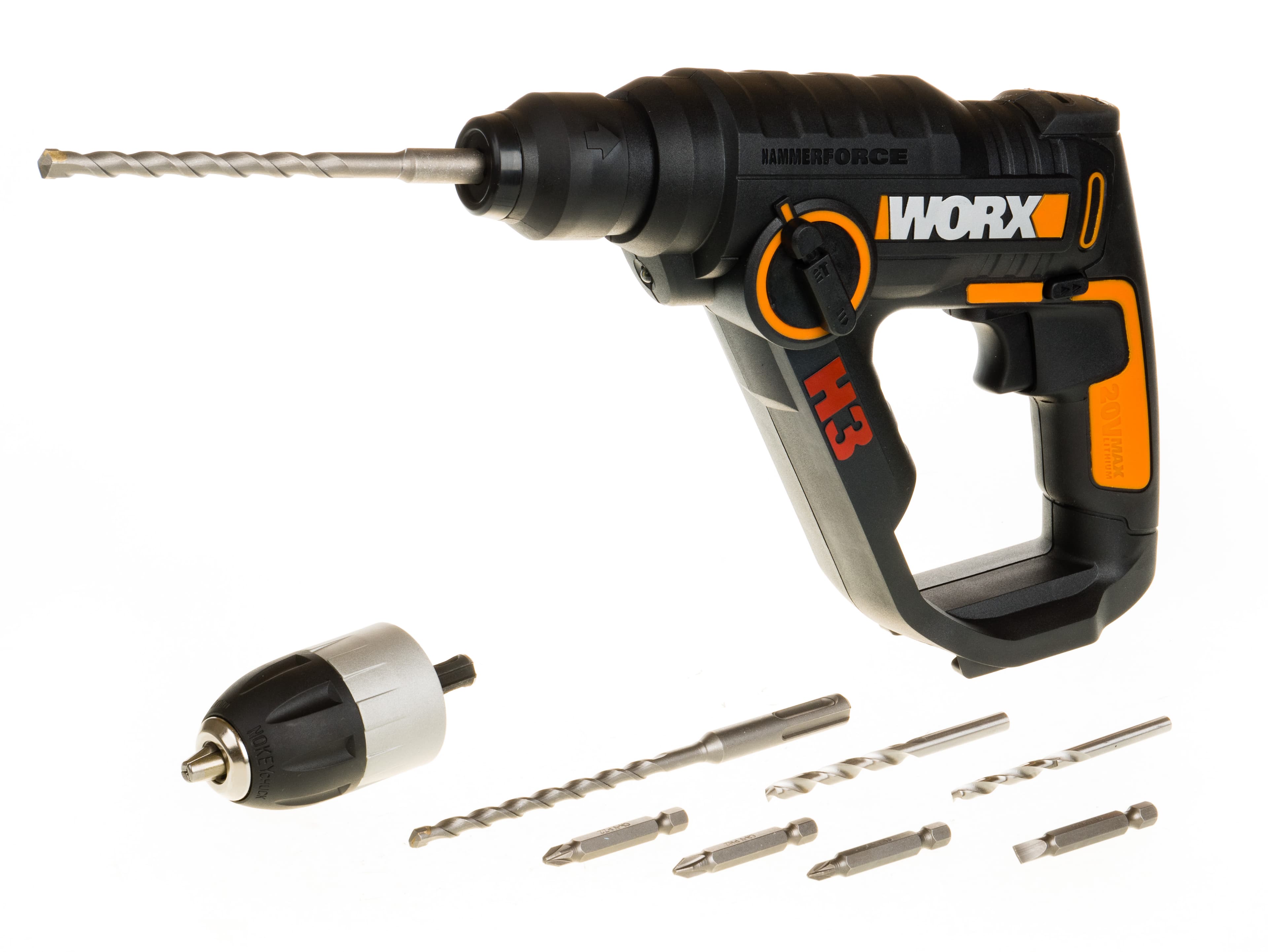 Акумулаторен перфоратор Worx WX390.9 / 20V 1.2J без батерия и зарядно