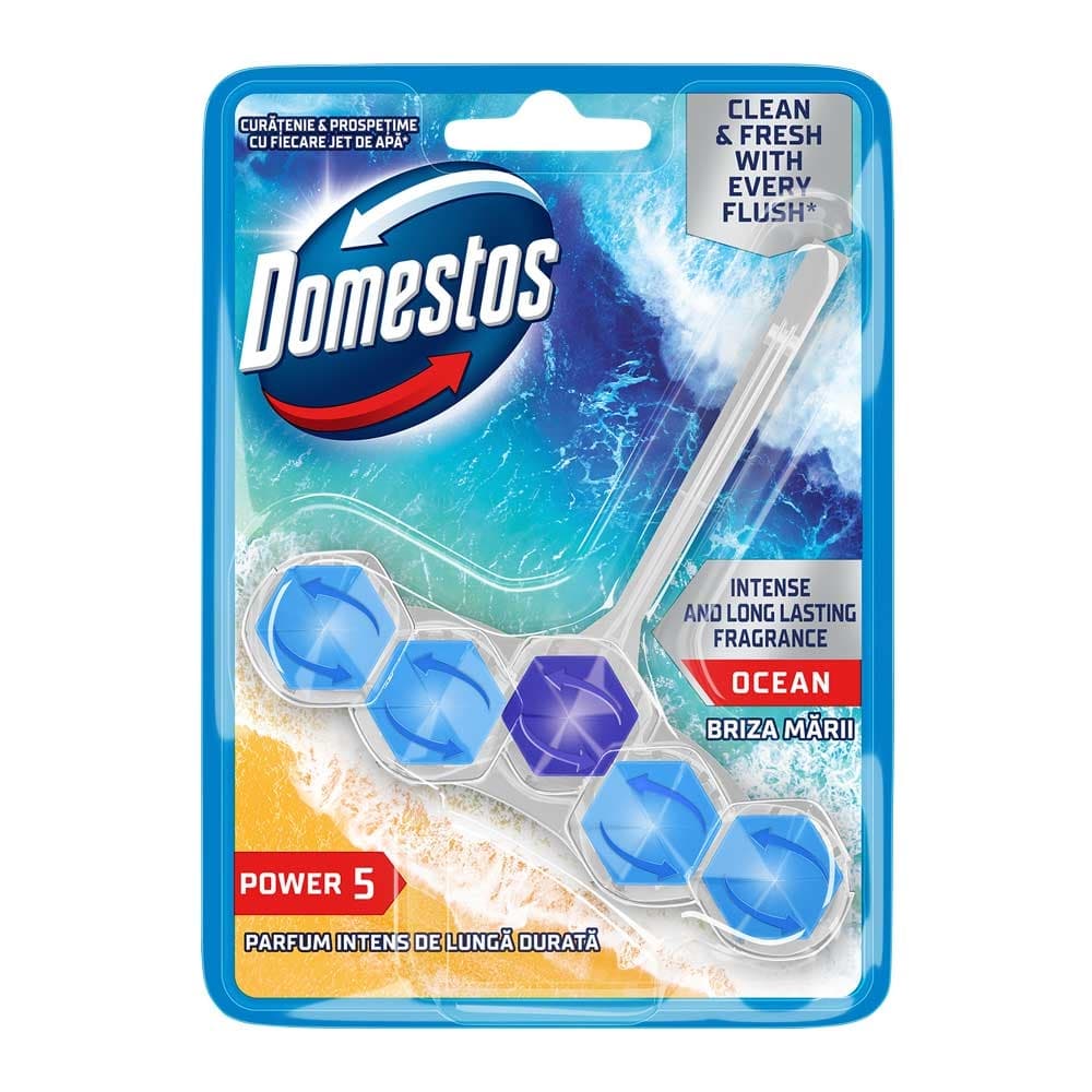 Ароматизатор за тоалетна Domestos Power 5 океан 55г