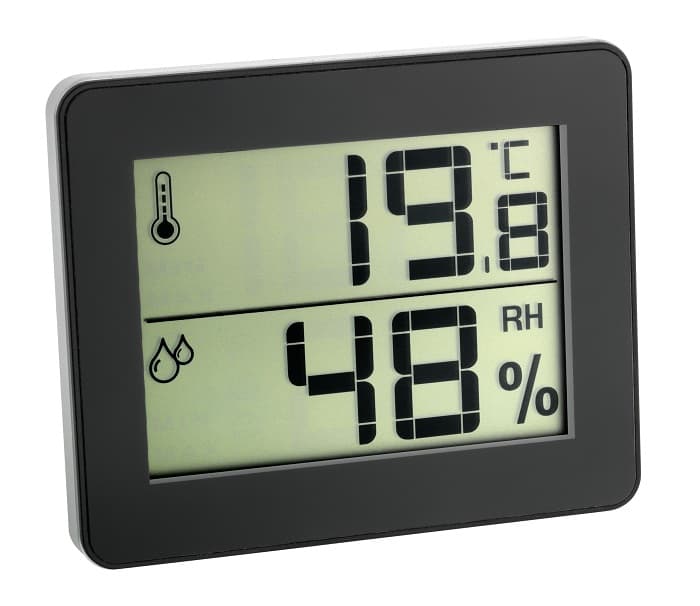 Цифров термометър - хидрометър черен 0°C - 50°C