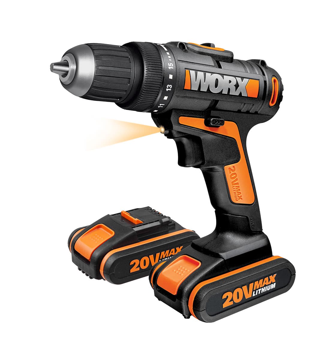 Акумулаторна бормашина Worx WX166.3 20V / 40Nm