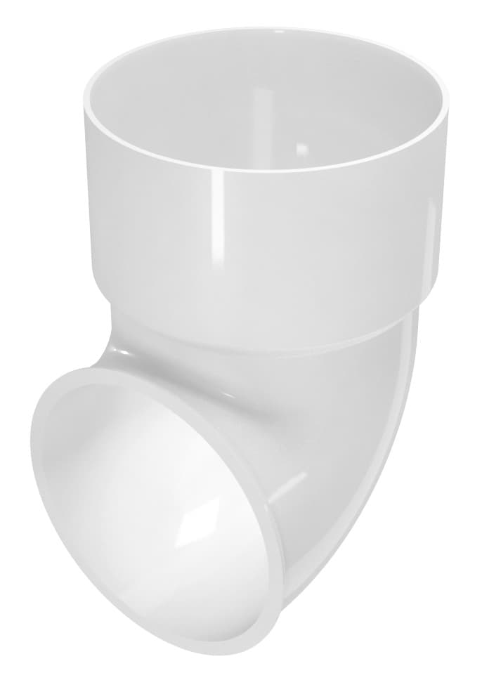 Завършващо коляно Rainpipe ø100  бяло