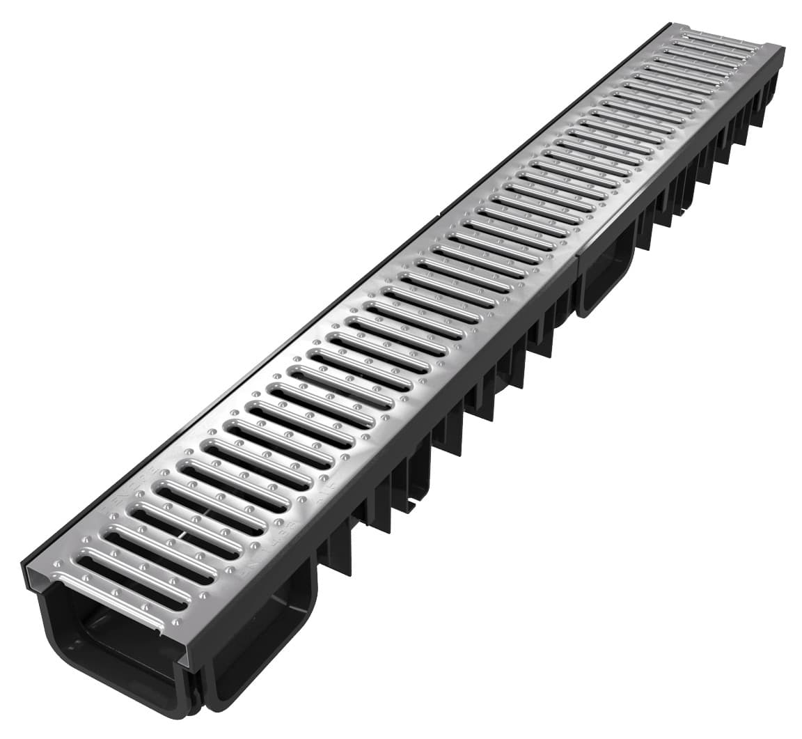 Канал с неръждаема решетка Devorex Xdrain 130х50мм х 1м