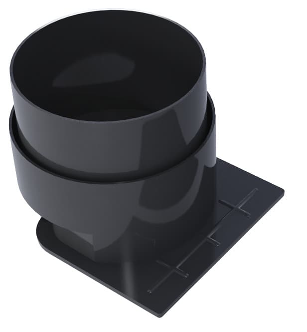 Тапа Devorex Xdrain 130x90мм с дренаж  ø100/ø110мм