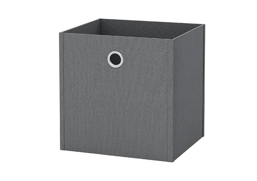 Кутия за съхранение сива 31x31х30см