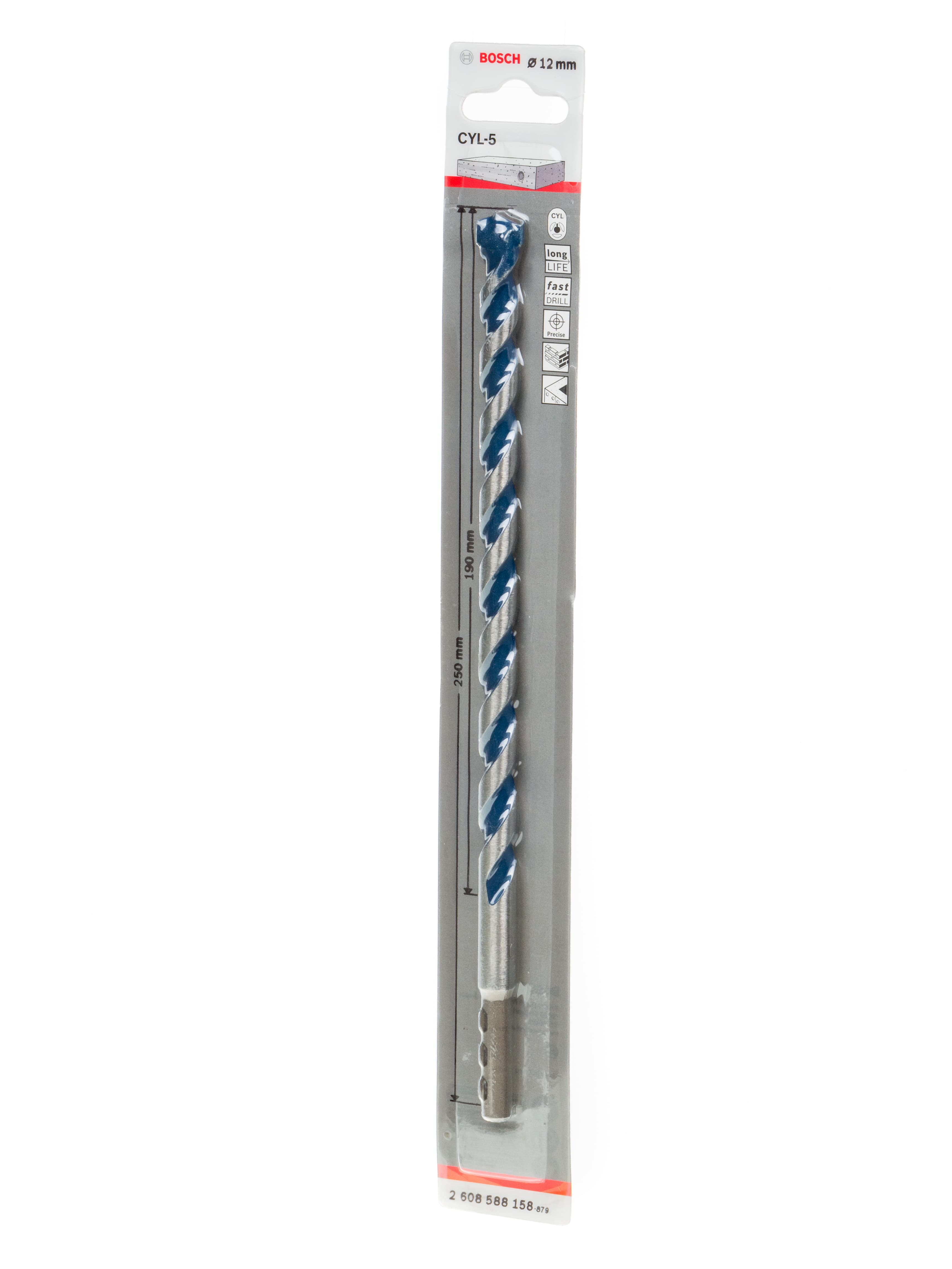 Свредло Bosch CYL-5 Blue Granite ø12мм / 190мм