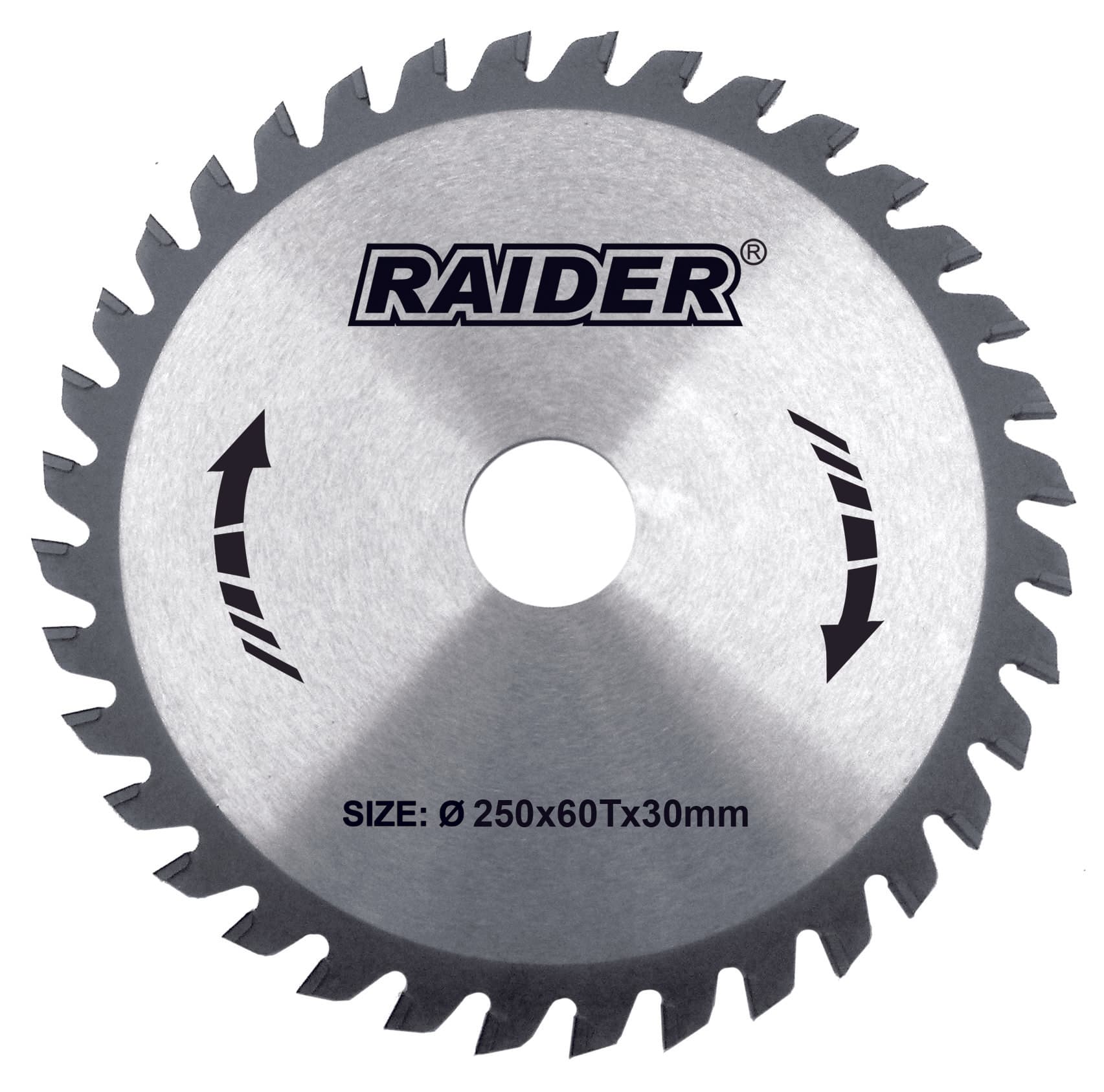 Диск за циркуляр за дърво Raider 250х60Тх30мм