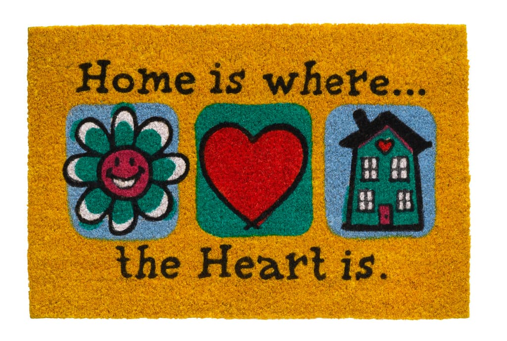 Изтривалка кокос Home жълта 40x60см