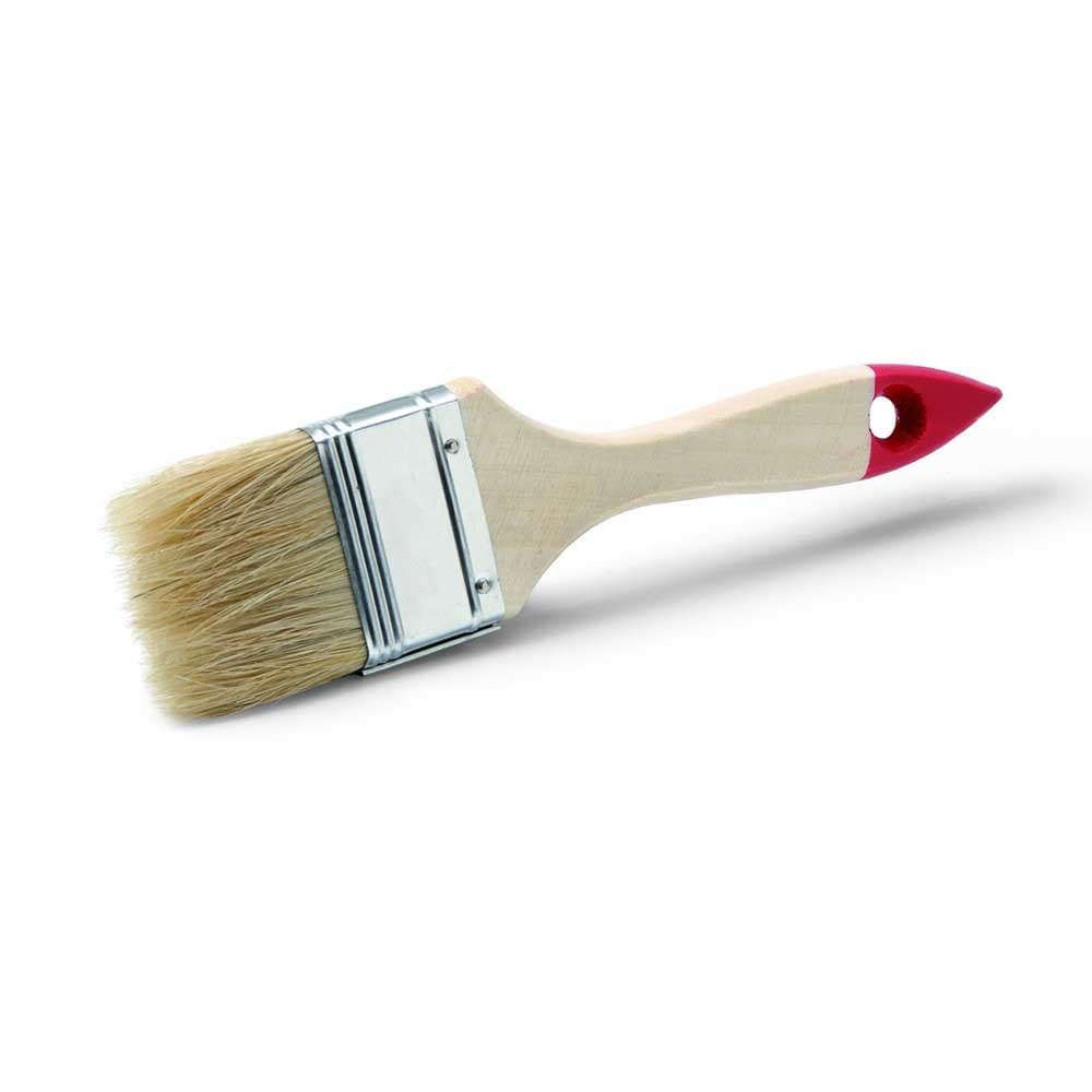 Плоска четка с червена дървена дръжка Schuller 2.5" / 63мм