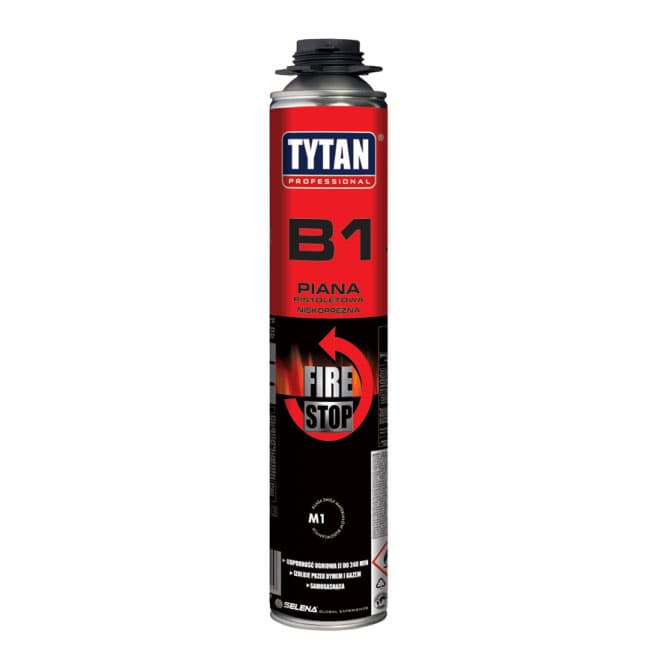 Пожароустойчива пяна Tytan B1 PU GUN 750мл