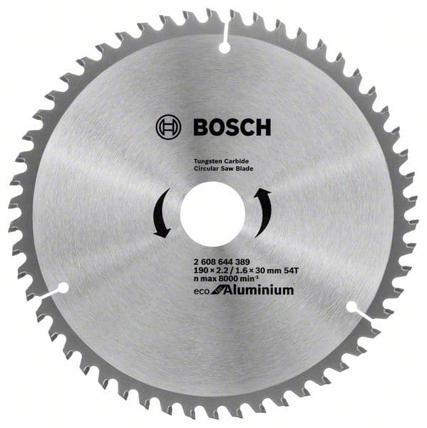 Циркулярен диск за алуминий Bosch 54T 190х1.6x30мм 