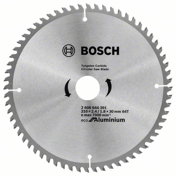 Циркулярен диск за алуминий Bosch 64T 210х1.8x30мм 