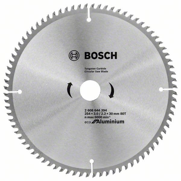 Циркулярен диск за алуминий Bosch 80T / 254х2.2x30мм 