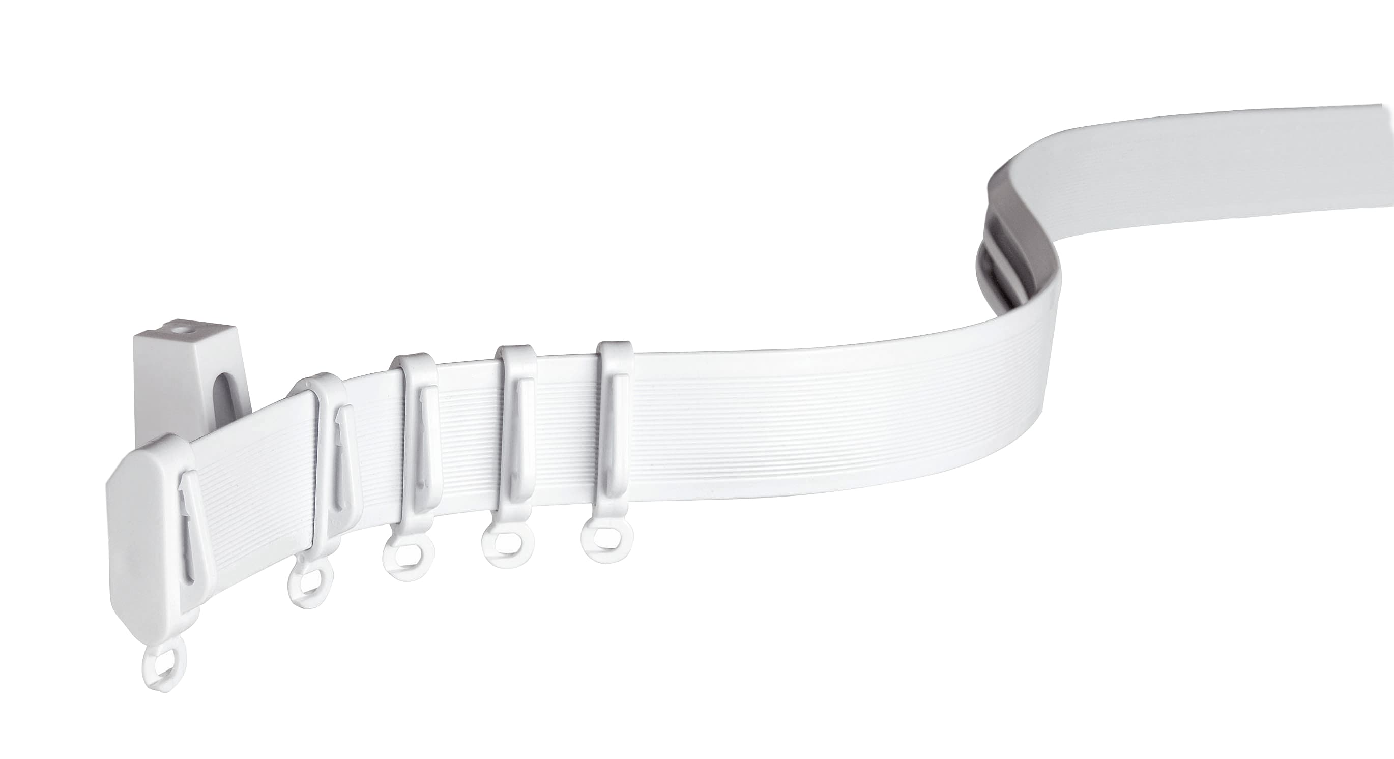 PVC корнизна шина / огъваща се Flexline бяла 350см 