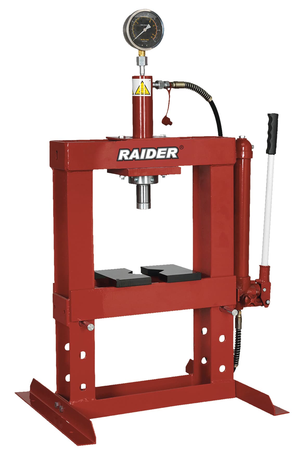 Преса хидравлична Raider RD-HP02 10t настолна с манометър
