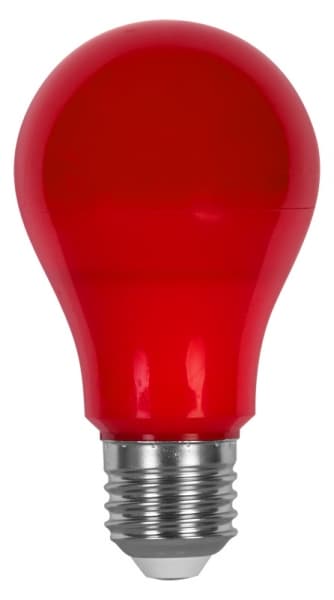 LED крушка UltraLux E27 6W червена 