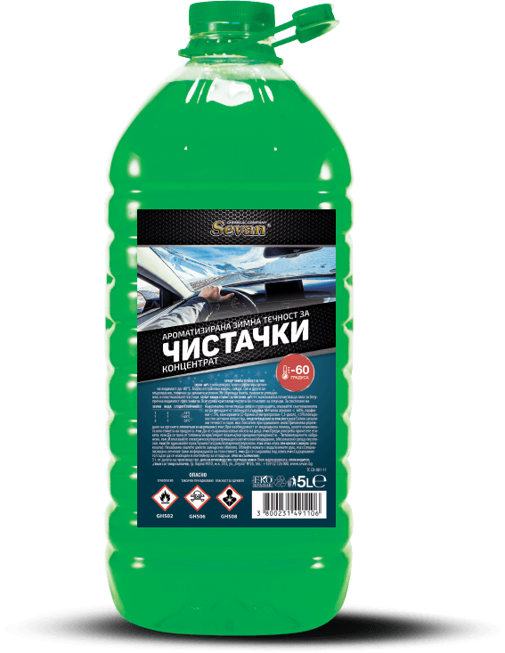 Зимна течност за чистачки -60°С 5 литра "SEVAN"