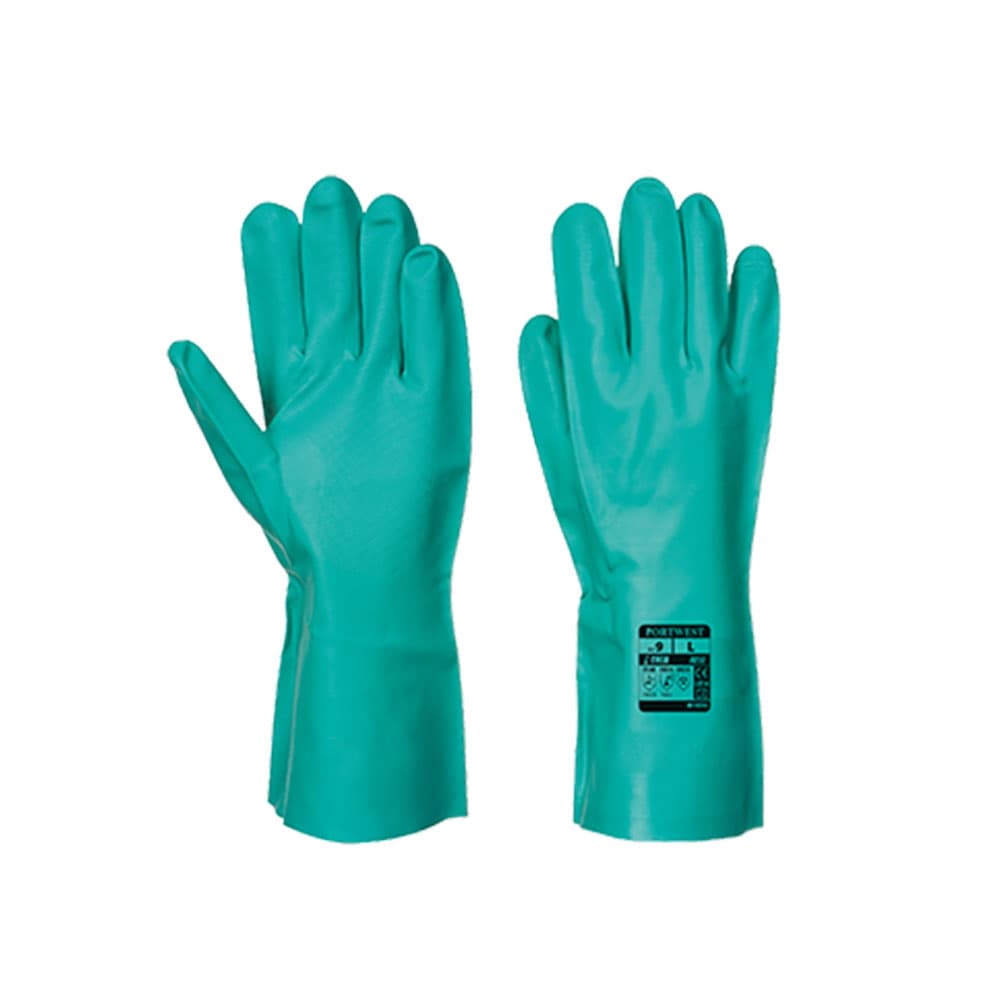 Химически ръкавици Portwest Nitrosafe L зелени