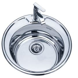 Мивка за кухня кръгла Cascada Алпака 49х49х18см