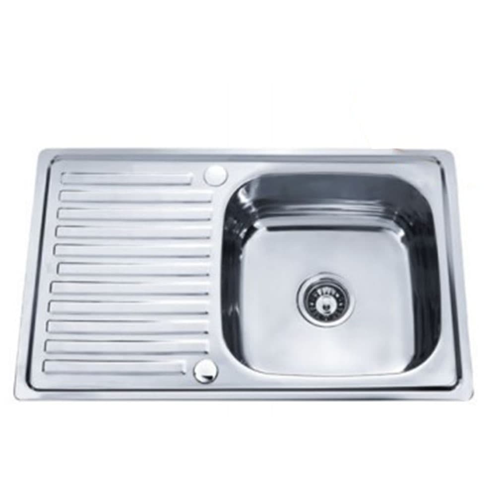 Мивка за кухня Cascada Алпака D8050AFR дясна 80х50х18см