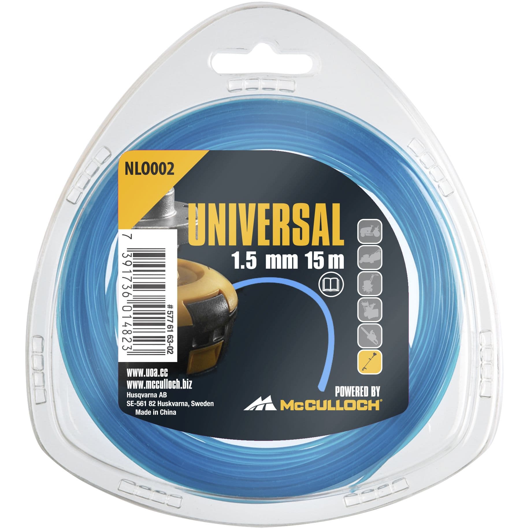 Корда Universal Nylon NLO002 / 1.5мм x 15м