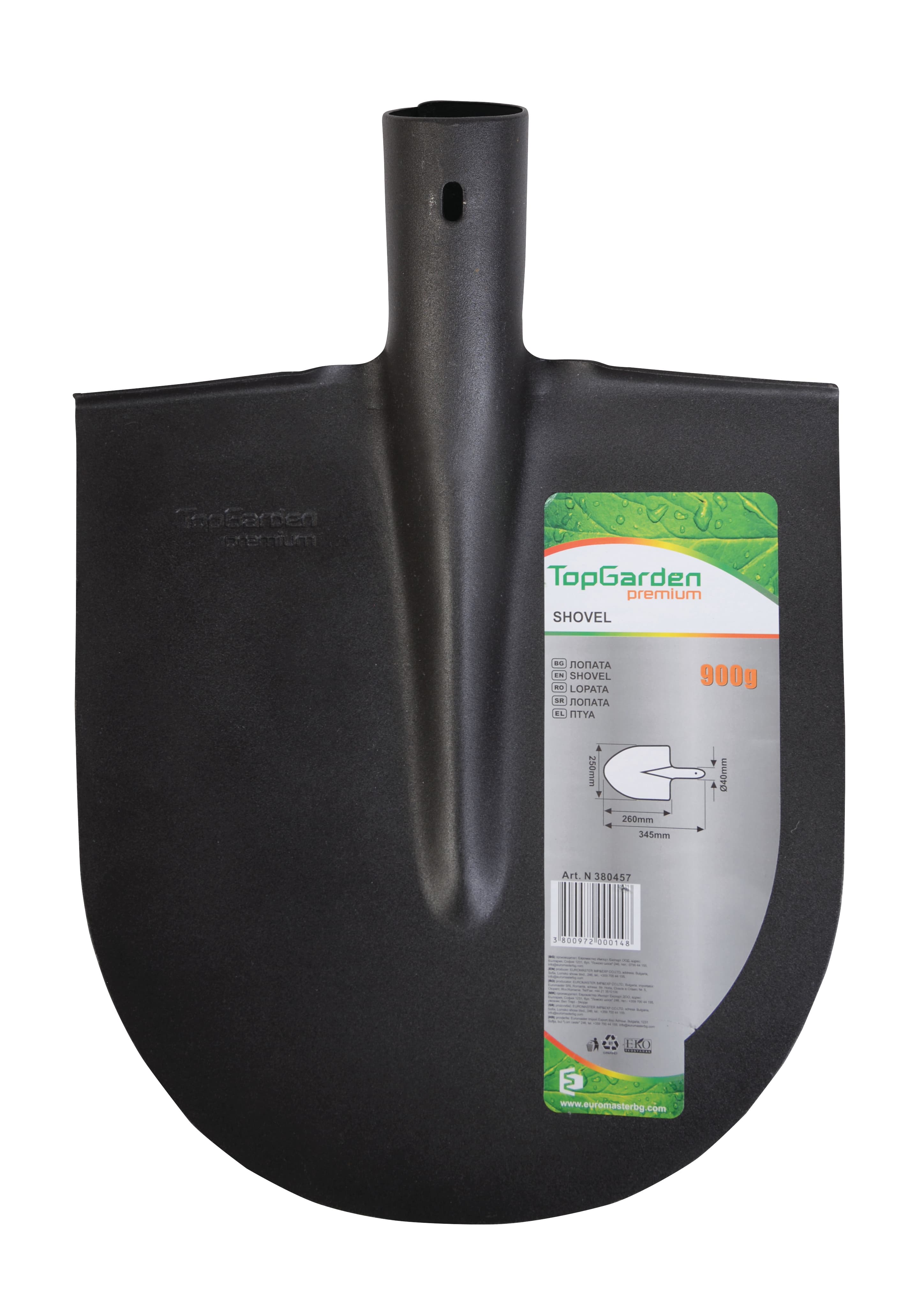 Овална лопата без дръжка Top Garden Premium 250 х 260 мм