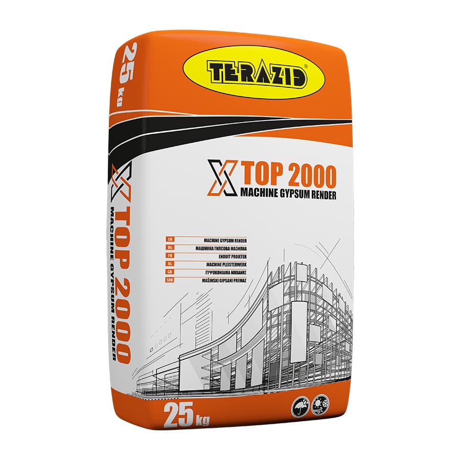 Гипсова мазилка X top 2000 / 25 кг