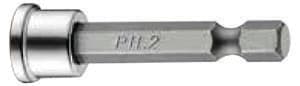 Накрайник с ограничител за гипсокартон 121A502 1/4" PH2 / L 50 мм